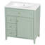 Meuble-lavabo vert 30 po avec lavabo-517484799-517484794