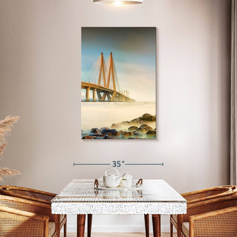 Lilie Hazy Bandra Worli Sea Link, H 45 po x l 30 po