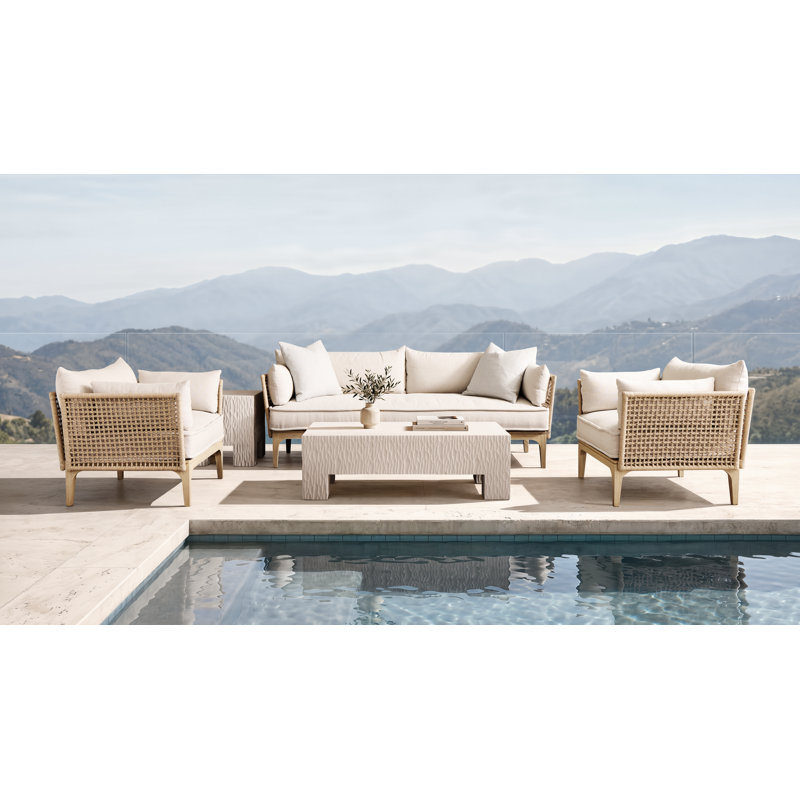 Catalonia Outdoor Lounge Chair, Canvas Granite Sunbrella® Canvas