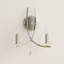 Pamelia Mild Steel Candle Wall Light-826490351