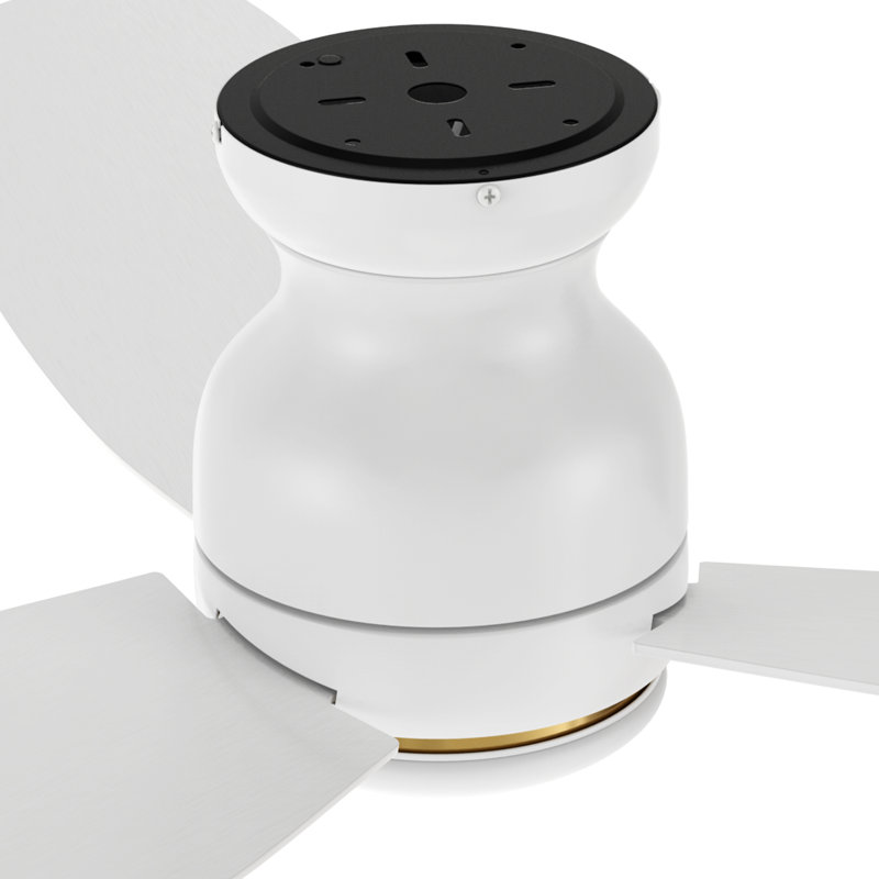 60'' Ceiling Fan with LED Lights, White/Light Brown