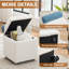 Tabouret avec rangement 18 "avec compartiment caché-575974656