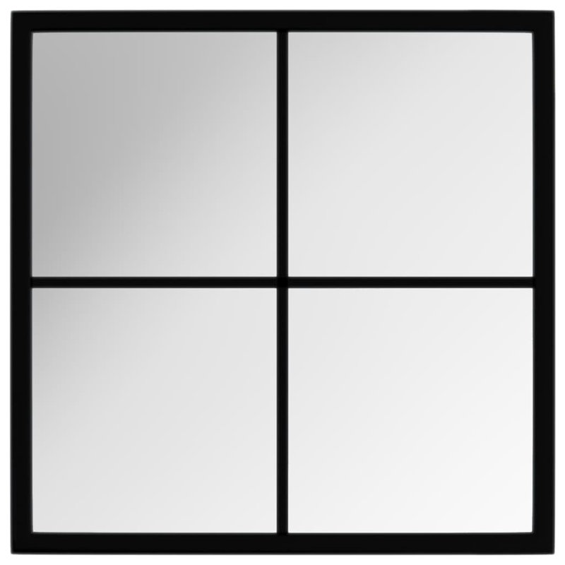 Mikayia Rectangular Metal Wall Mirror, 40cm H x 40cm W