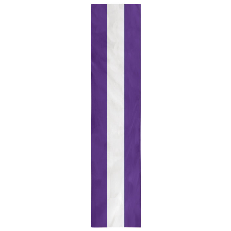 Chemin de table, Colorado, 90 po x 16 po, Mauve / blanc / mauve