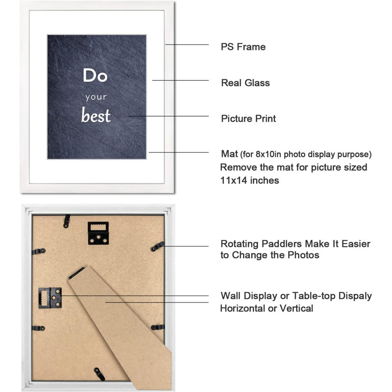 Set Of 3 White 11x14 Frames