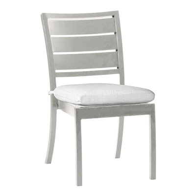 Chaise d'appoint en aluminium Charleston - Huître