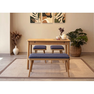 Duguay Extendable Dining Table & Chairs Set (4 Pieces) by George Oliver