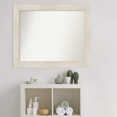 Miroir mural non biseauté en bois franc