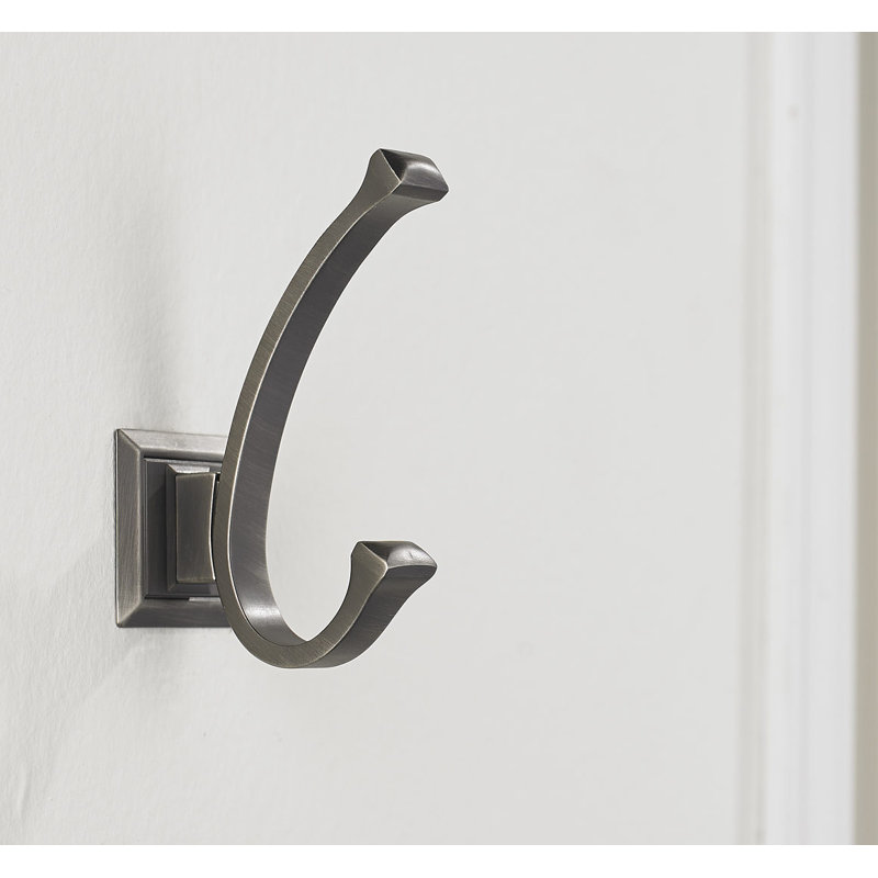 Transitional Wall Hook, Antique Nickel