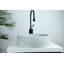 Lavabo de salle de bain vasque circulaire gris Kante