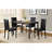 Faux Marble Top Metal Frame Dinette Table