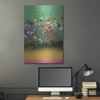 Lark Manor 'Windflowers' by Cesare Bellassai Metal Wall Art, 24" x 36"