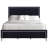 Holtzclaw Polyester Fabric California King Panel Bed, Ebony-128583139