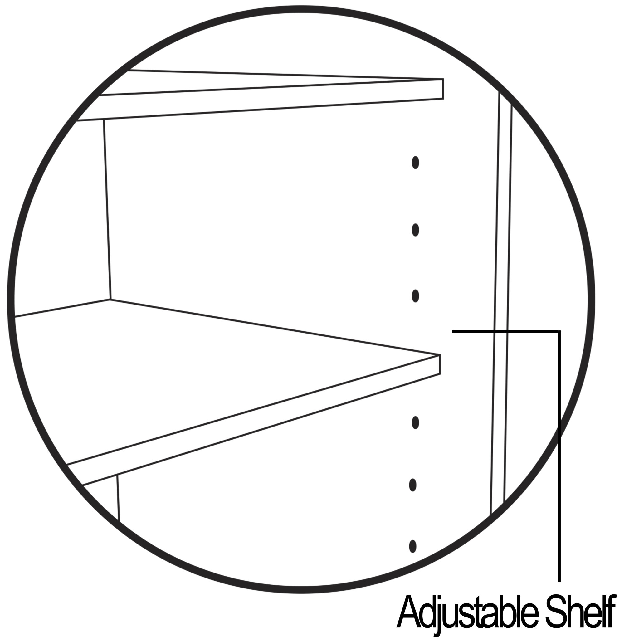 Greyleigh™ Flagg Lighted Gallery Style 5 Shelf Curio in Onyx