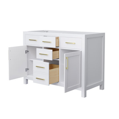 Base de meuble-lavabo double autoportante 47,25 po Beckett