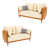 Orange / blanc cassé sélectionné