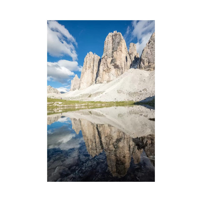 Tre Cime Reflection I by Gareth McCormack - Wrapped Canvas Print, 20.32 cm H x 30.48 cm W