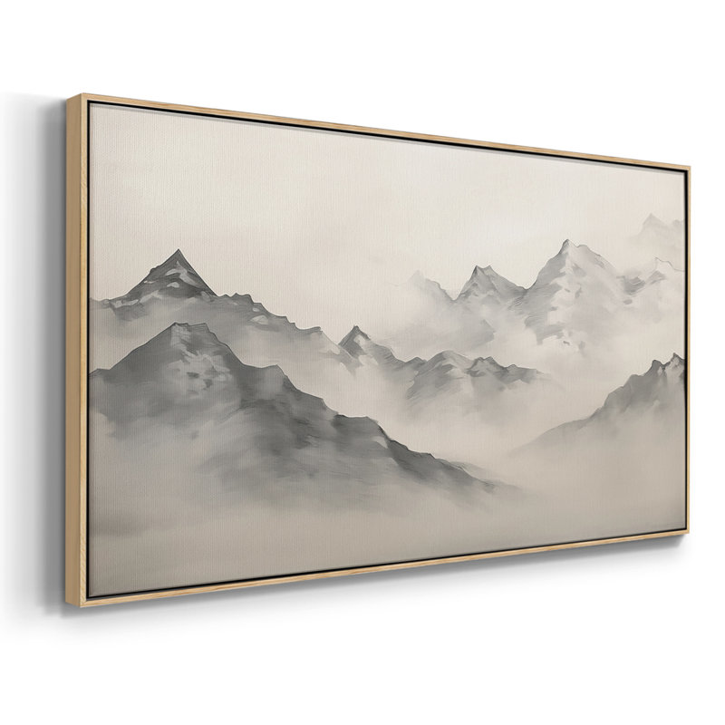 Paysage, série CCDXII, toile tendue avec châssis, prête à être accrochée, Naturel, H 21 po x l 41 po