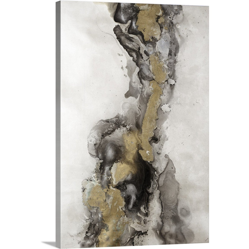 Or et perle de Jason Jarava - reproduction imprimée, Toile tendue, H 30 po x l 20 po x P 1,25 po