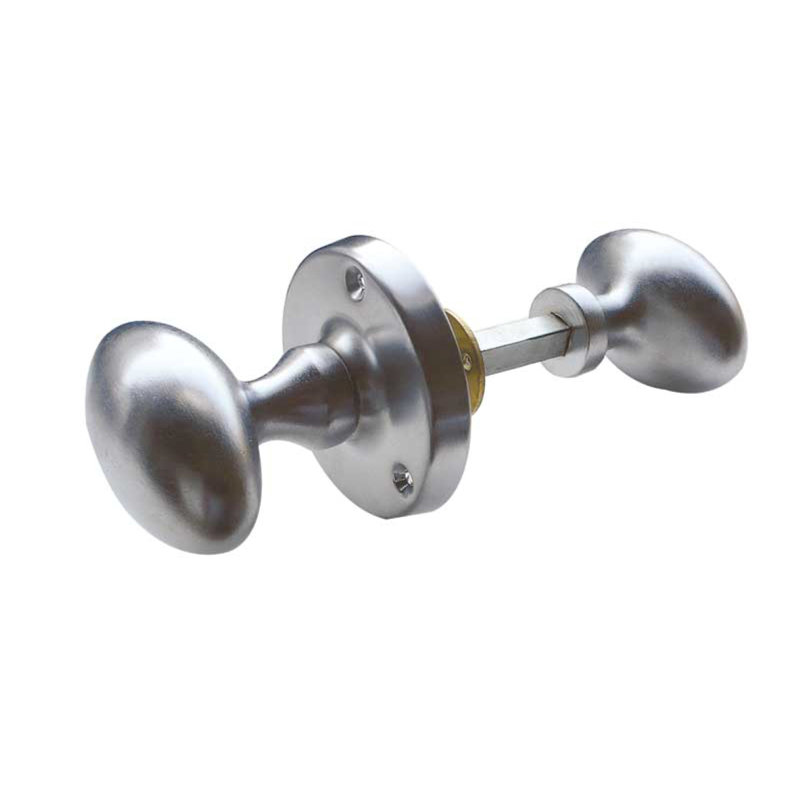 Copple Passage Knobset, Satin Chrome
