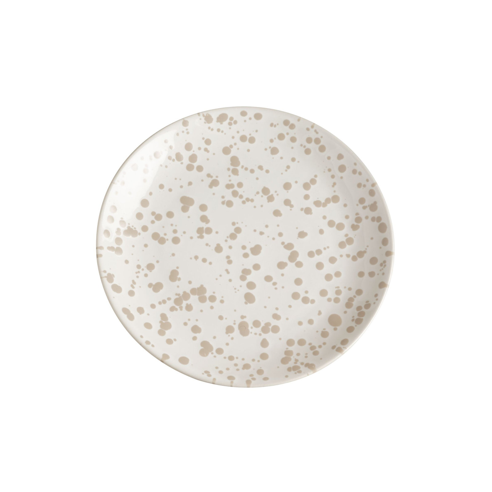 Splatter 8" Salad Plate, Beige