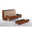 Grand lit escamotable avec rangement et ports de charge-73317644