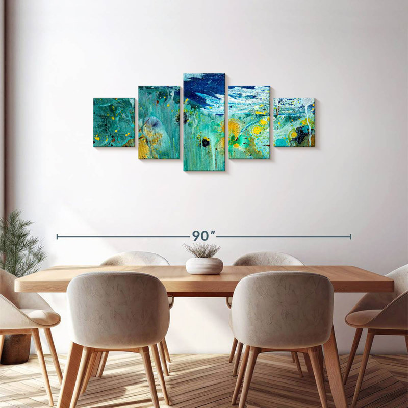 Acrylique sous l'eau, H 30 po x l 68 po