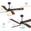 Ventilateur de plafond à 4 pales avec lumière DEL et télécommande Kyliegh-511506475-511506479-528982584