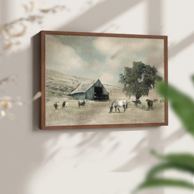 Charme de grange - reproduction encadrée - réarmable