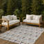 Tapis géométrique intérieur / extérieur lavable à la machine Chantille ACN2733-458626247-458626246