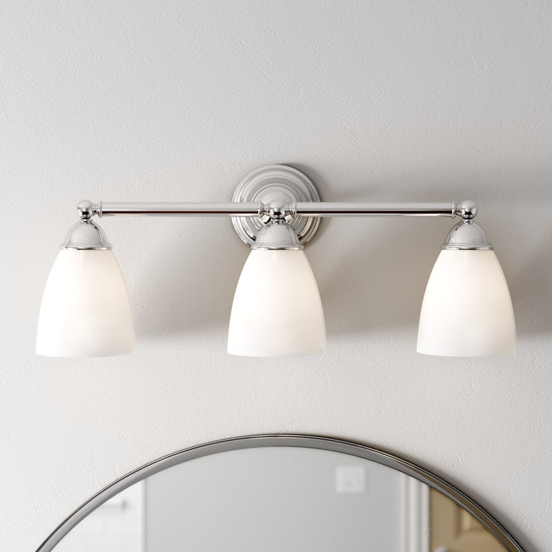 Éclairage pour salle de bain 3 lumières Brantford, Chrome