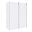 Armoire de salle de bain moderne avec lavabo en résine, 3 tiroirs, 2 unités latérales