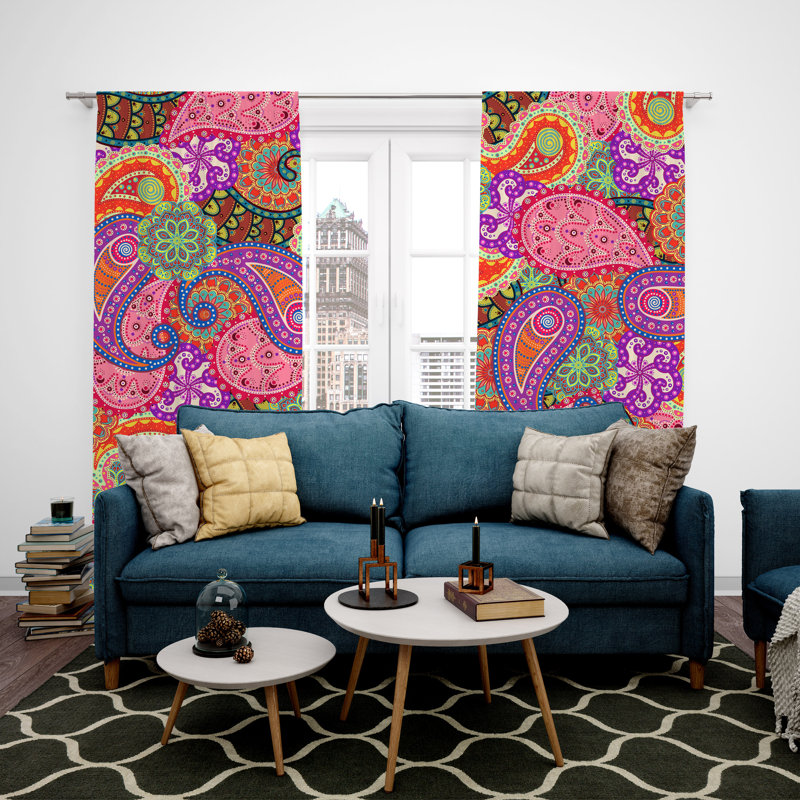 Paire de rideaux obscurcissant en polyester Congerville, L 40 po x L 52 po