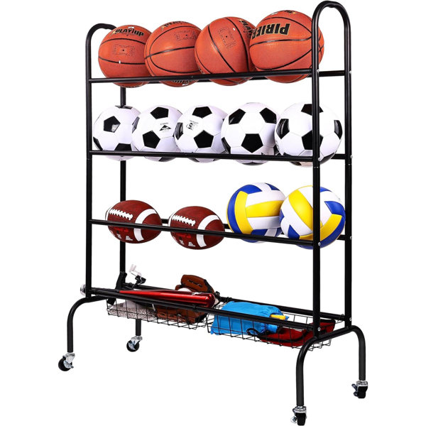 Rebrilliant Philamena Steel Multi-Use Sports Rack | Wayfair