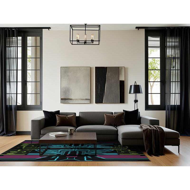 Spectrum Flight Rug, Square 6'