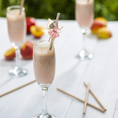 10 PCS Garden Fairy Paper Straws