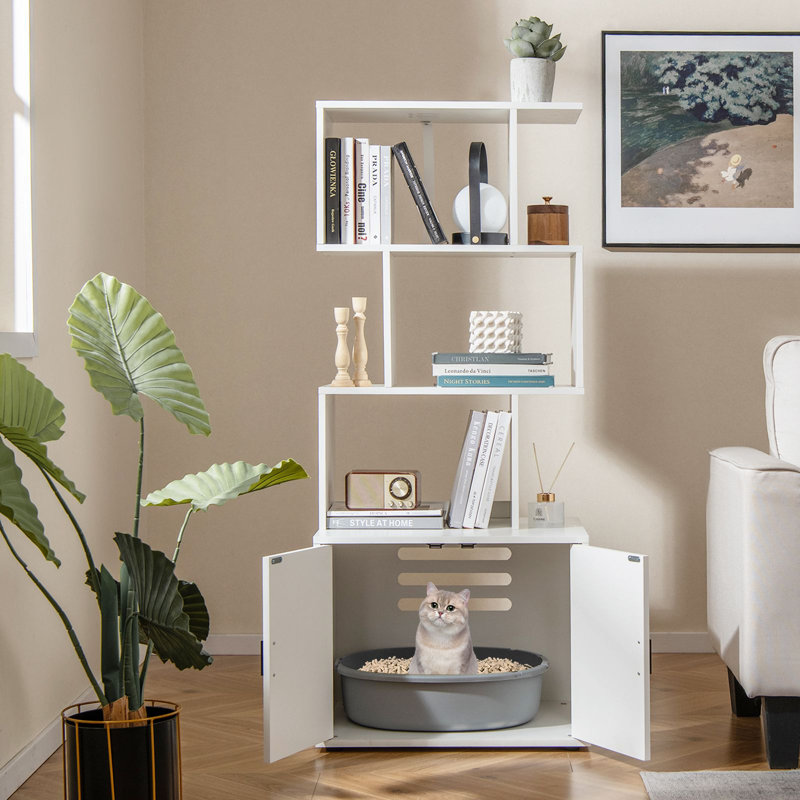 Litter Box Enclosure, White