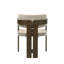Ensemble de 2 chaises d'appoint en microfibre et finition Destin