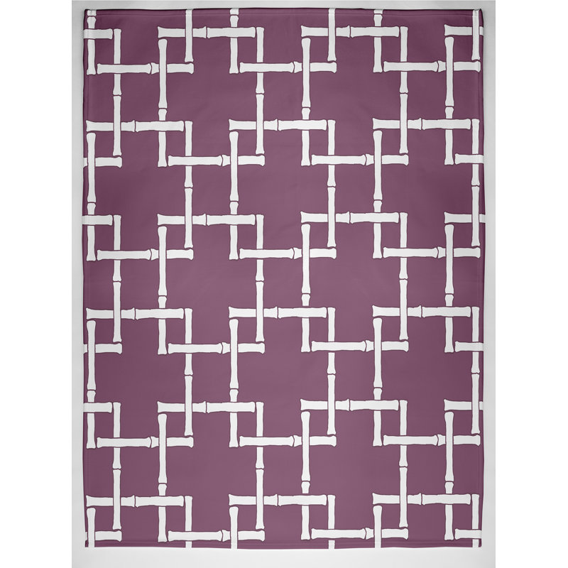Eamonn Plain Weave / Muslin Throw Blanket, Purple