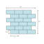 Carreau de brique en pierre naturelle 0,5 po x 1 po Benson-36929977