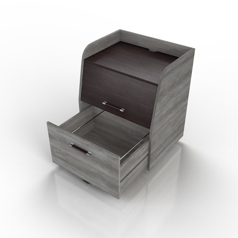 23.54'' Wide 1 -Drawer Mobile File Cabinet