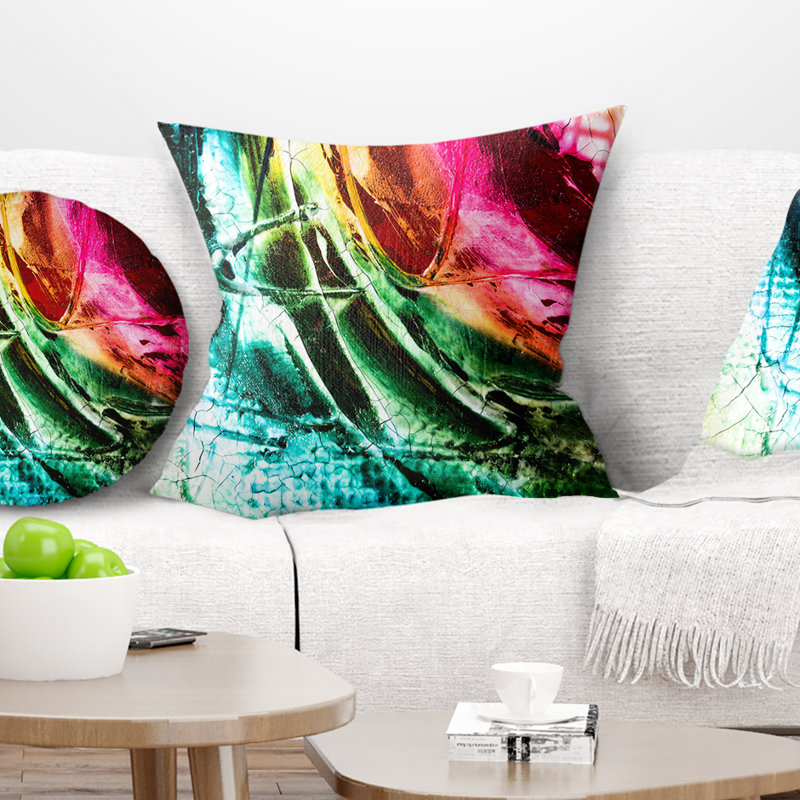 Bouddha abstrait Bouddha - Coussin imprimé abstrait, Coussin décoratif, 16 po x 1 po