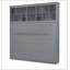 Queen Size Murphy Bed Wall Bed With Top Shelves & USB,Grey-1903492156
