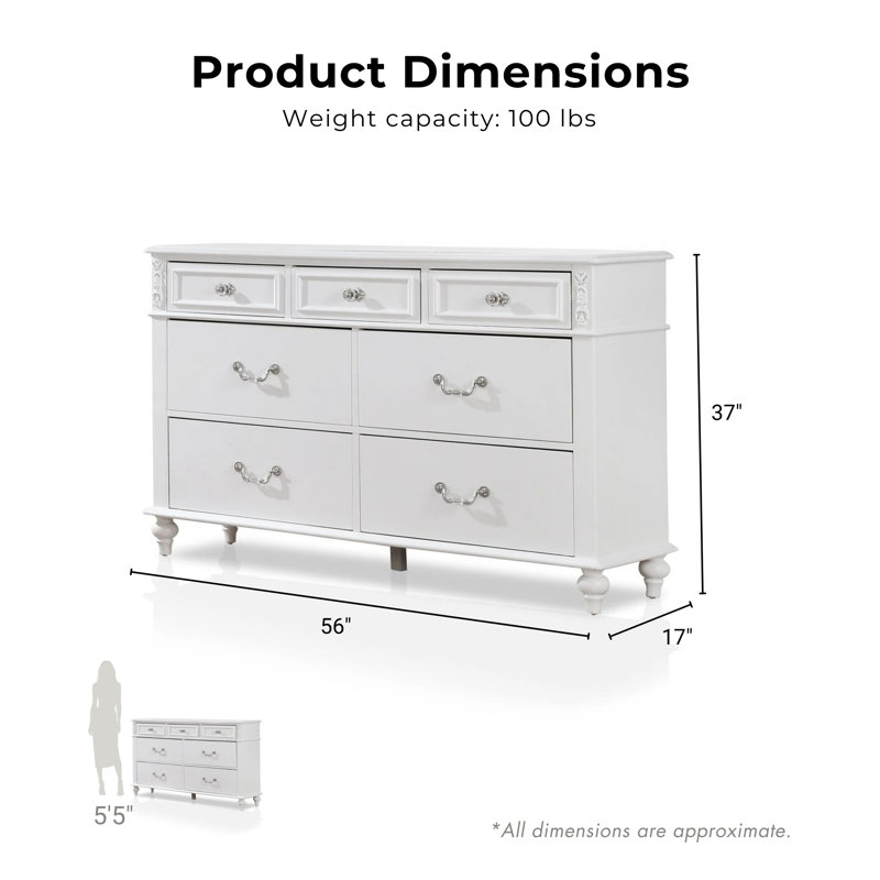 Labombard 56'' W 7 - Drawer Dresser