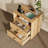Valerica Nightstand with Charging Station and Led Lights-621202277