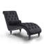 Chaise longue capitonnée en velours-290435527