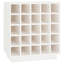 Tyrel 25 Bottle Solid Wood Floor Wine Bottle & Glass Rack-337996599
