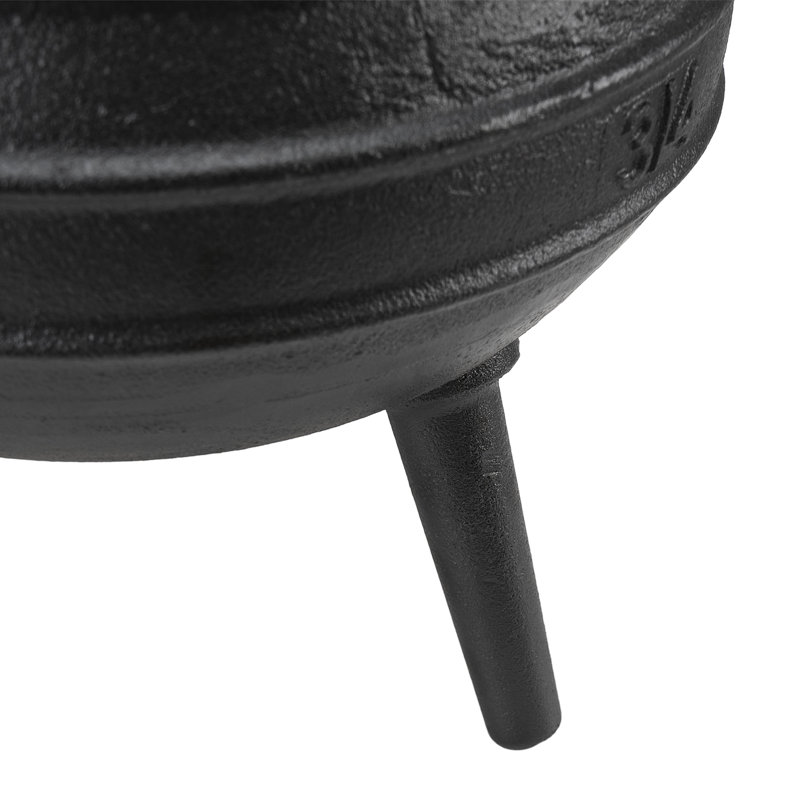 Living And Home Cast Iron Stock Pot, 2 Litres