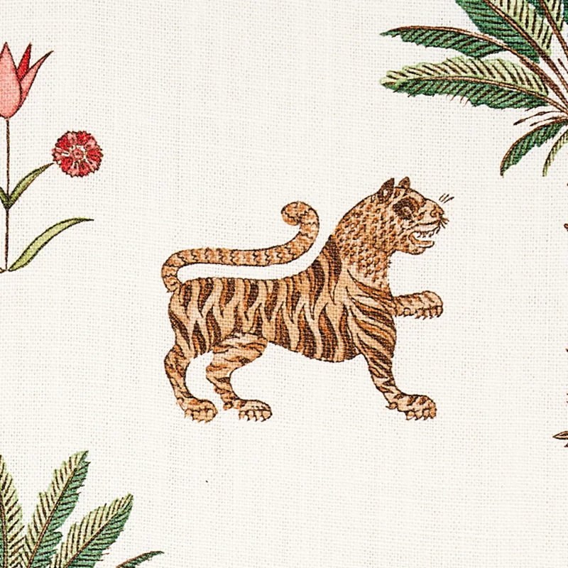 Tissu tigre et palmier, Cacao