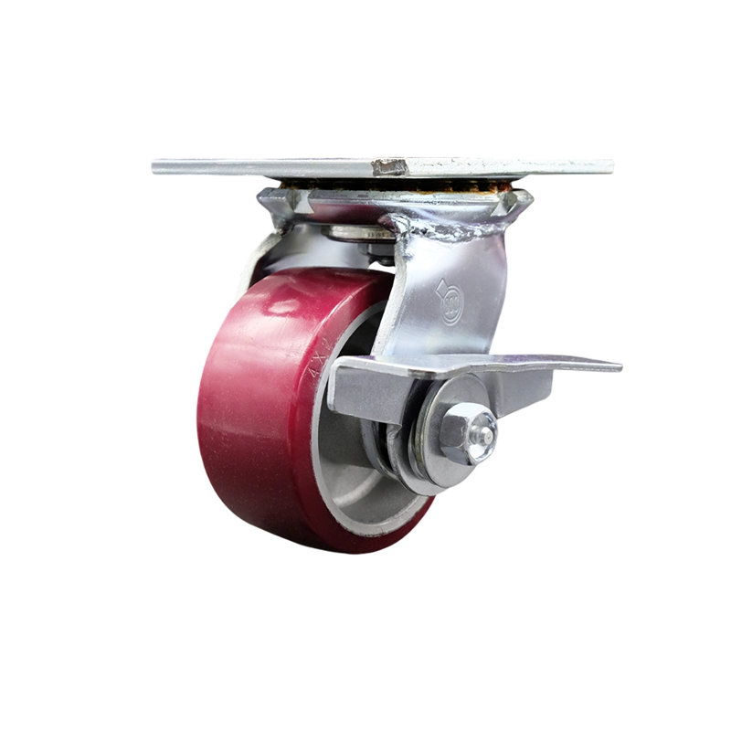 Poly on Aluminum Caster